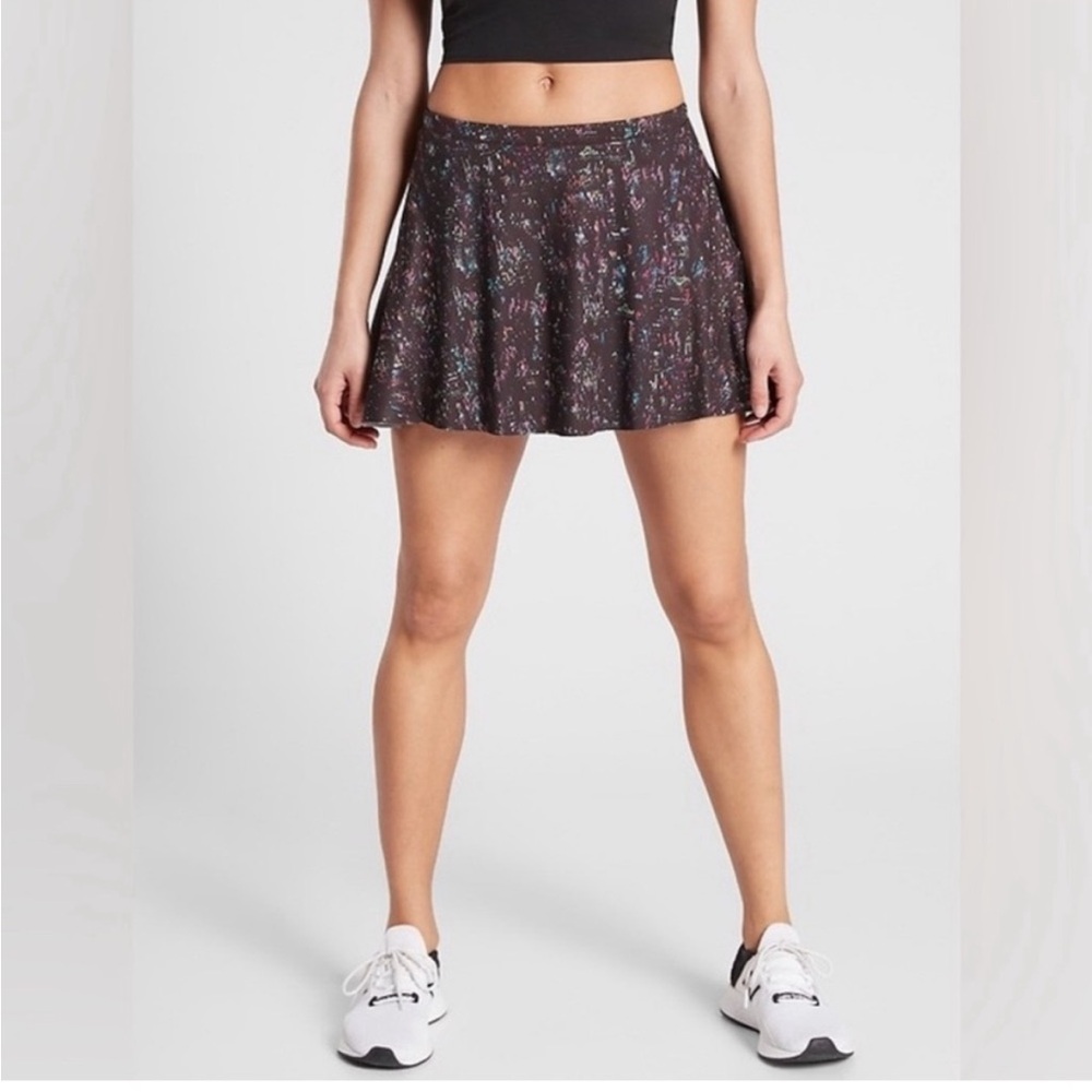 ⭐️Athleta Match Point Skort CITY LIGHTS Tennis Pickleball Hiking Sz Medium NWOT